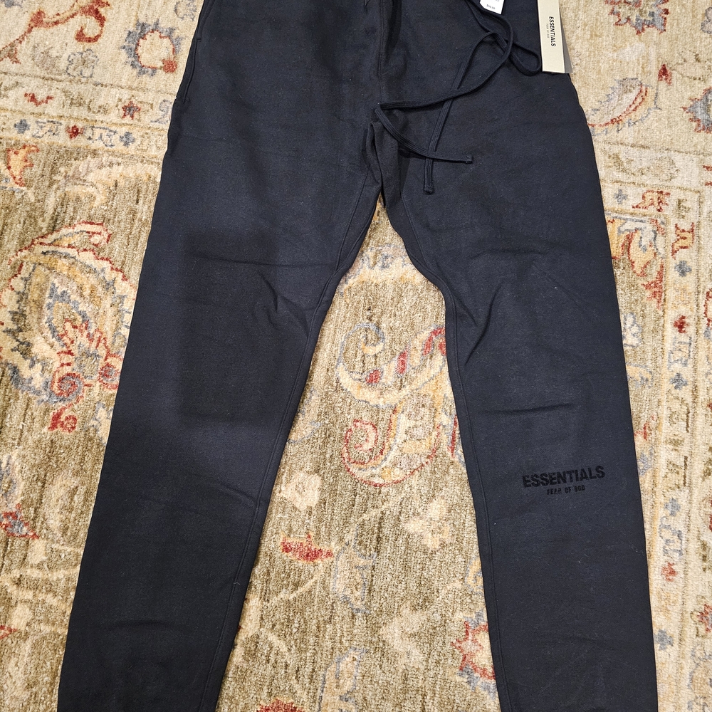 Fear Of God Essentials Black Joggers for Men